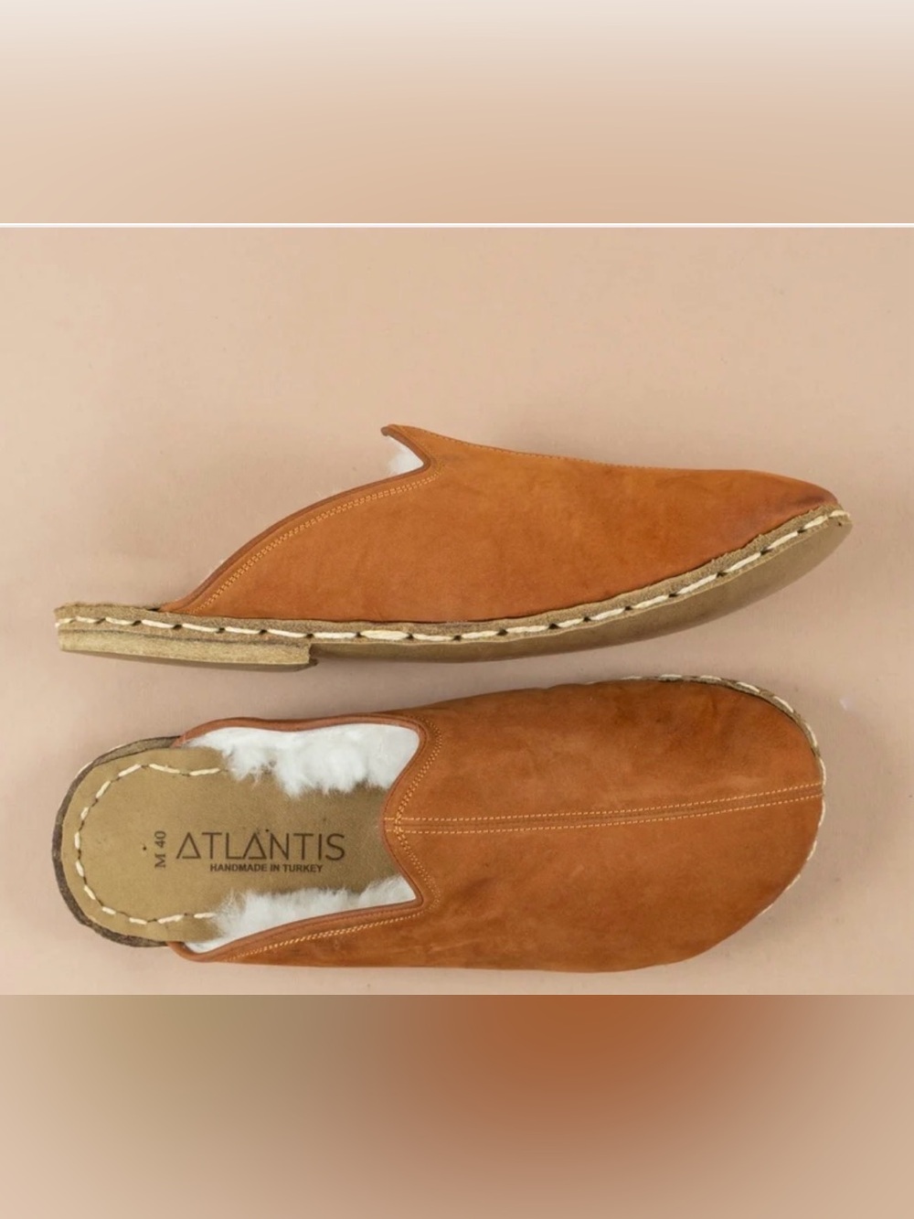 Atlantis Zaragoza Shearling handmade shoes 11.5